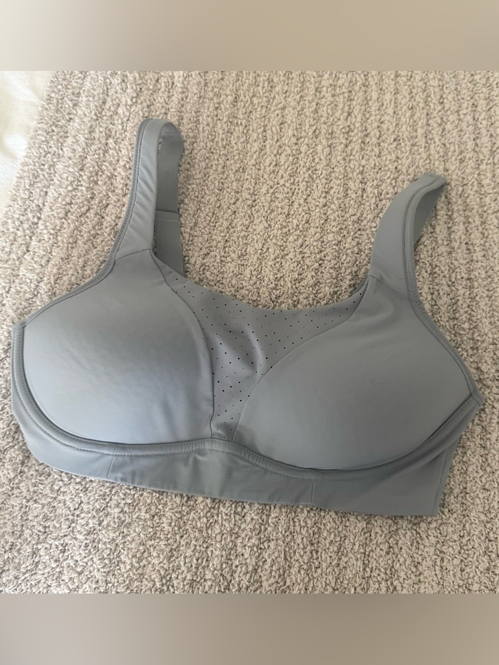 Lululemon Women Size 36C Blue Gray Run Times High Support Sports Bra